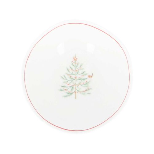 Gisela Graham Scandi Tree Stoneware Bowl Small