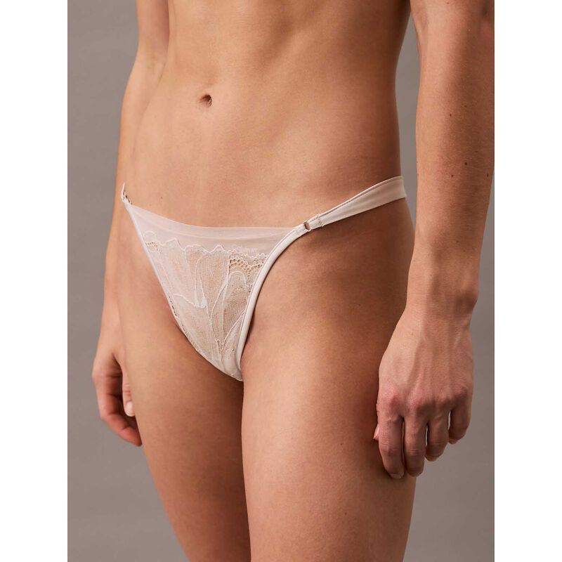Calvin Klein Ck Floral Lace String Thong image number 2