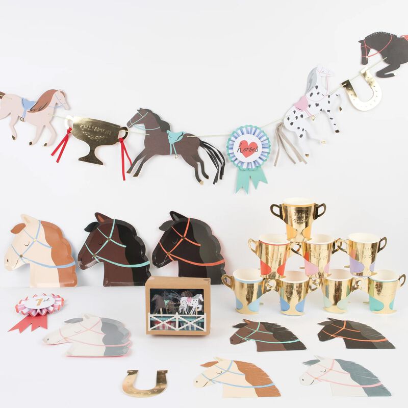 Meri Meri Horse Plates x 8 image number 2