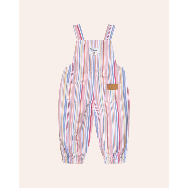 Huxbaby Pastel Stripe Overalls image number 1