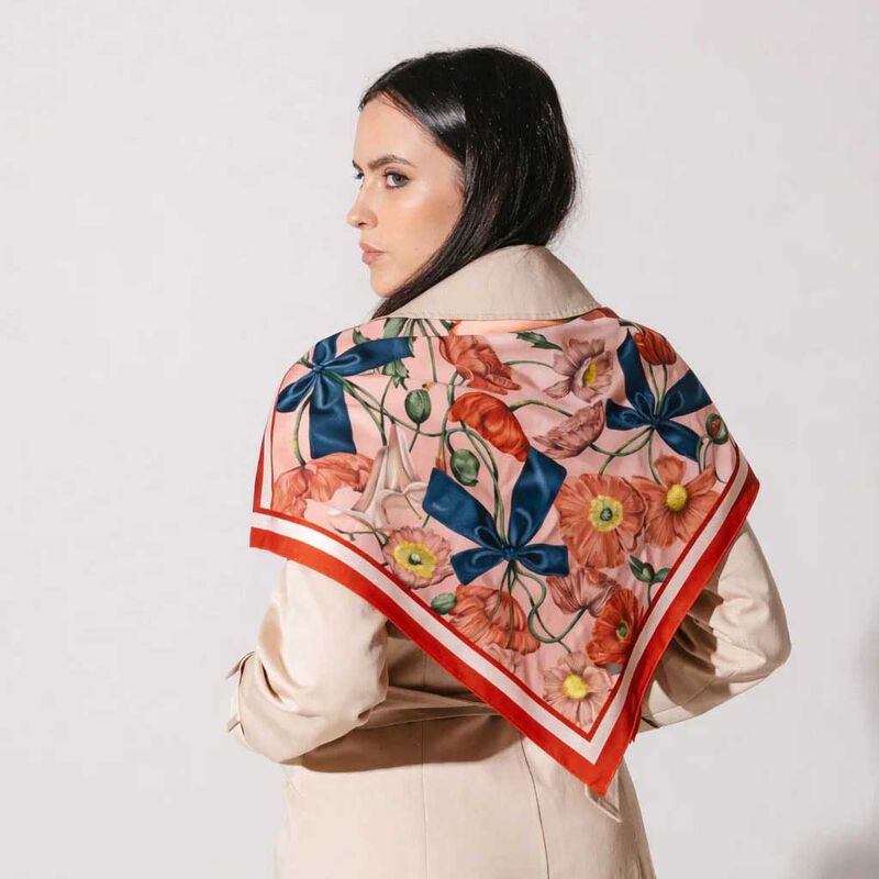 Artifact x Kelly Thompson Generations Square Silk Scarf image number 2