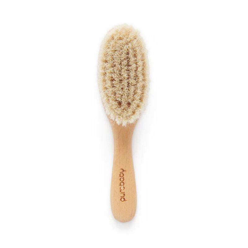 Purebaby Goat Hair Baby Hairbrush image number 0