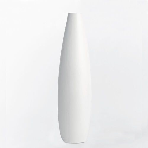 West Elm Pure White Ceramic Bead Vase