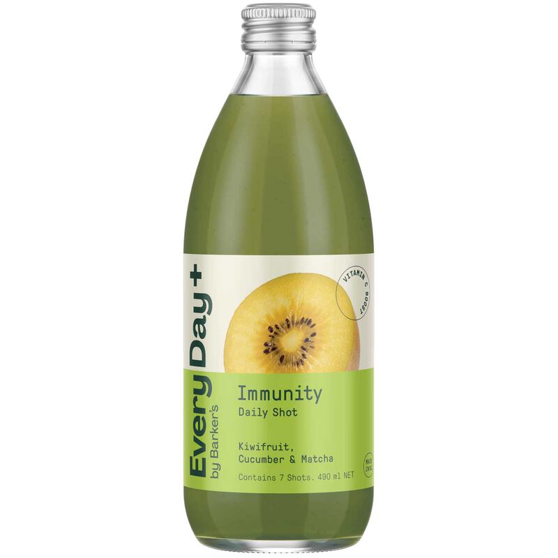 Barker's Kiwifruit, Cucumber & Matcha Immunity Daily Shot 490ml image number 0