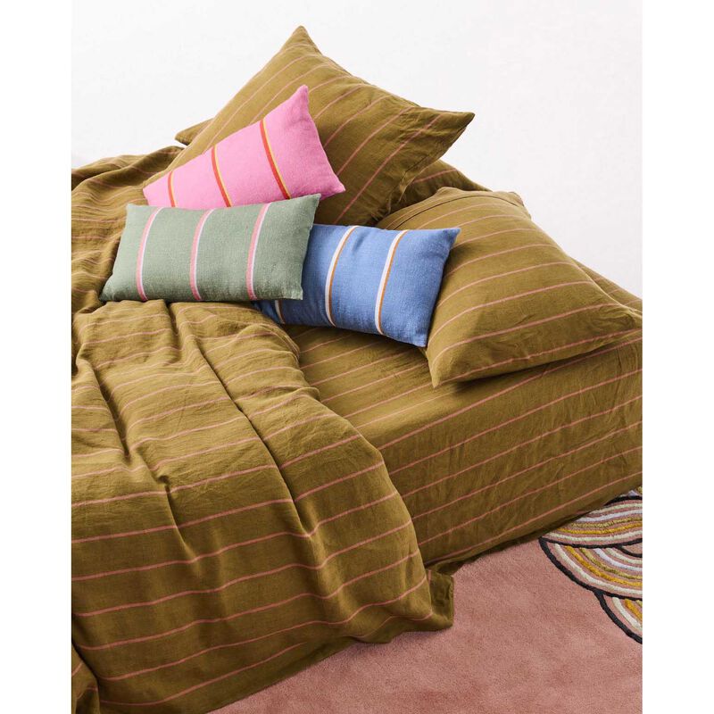 Kip&Co Wakame Crush Stripe Upholstery Rectangle Couch Cushion image number 2