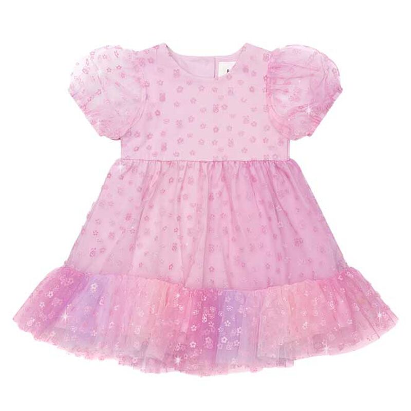 Huxbaby Bunny Gem Puff Sleeve Party Dress 3-5Y image number 0