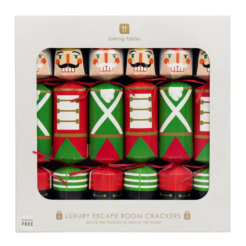Talking Tables Luxury Crackers Escape Room 12 In. Nutcracker (6 Pack) image number 0
