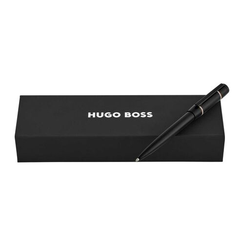 Hugo Boss Rive Varsity Black Ballpoint Pen