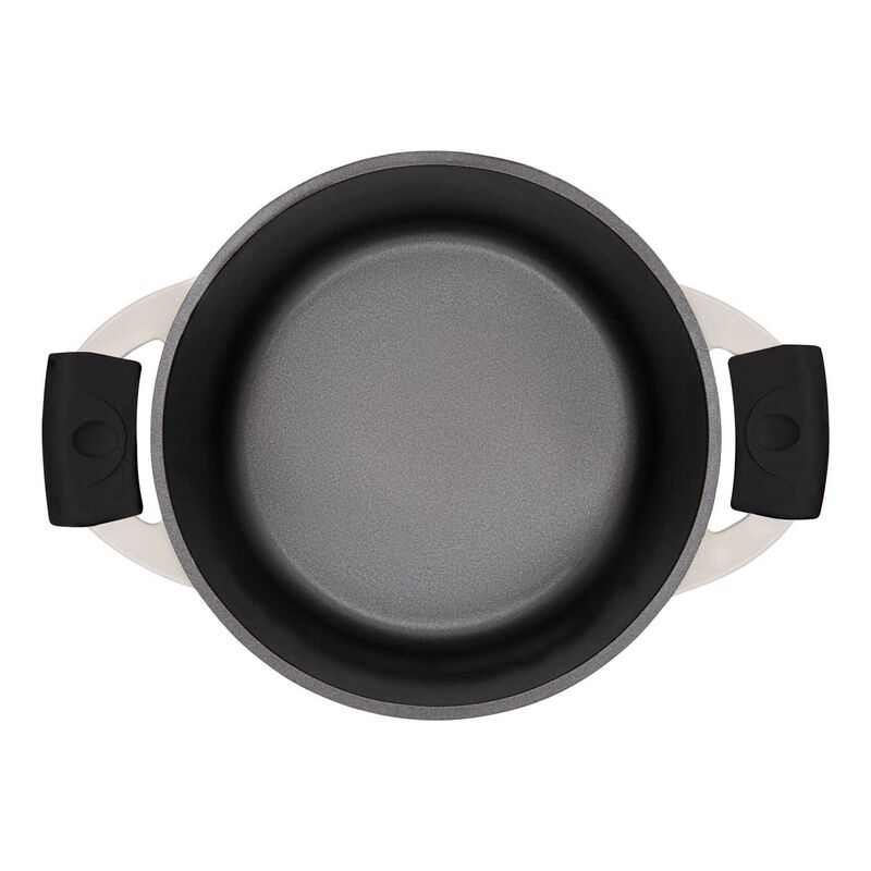 Maxwell & Williams Cast Lite Non-Stick Casserole 24cm/4.2L Ecru Gift Boxed image number 3