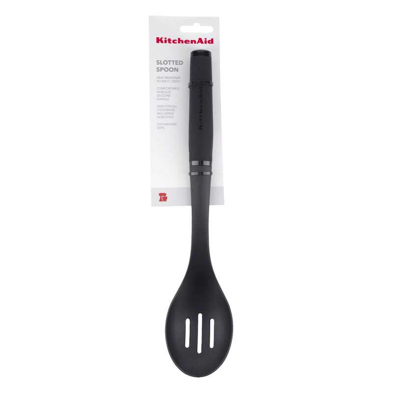 KitchenAid Soft Touch Slotted Spoon Nylon - Black image number 2