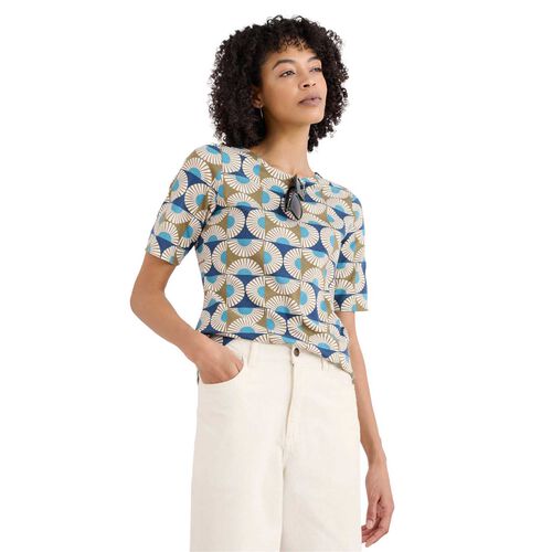 Seasalt Cornwall Poisson T-Shirt Sun Geo Poseidon