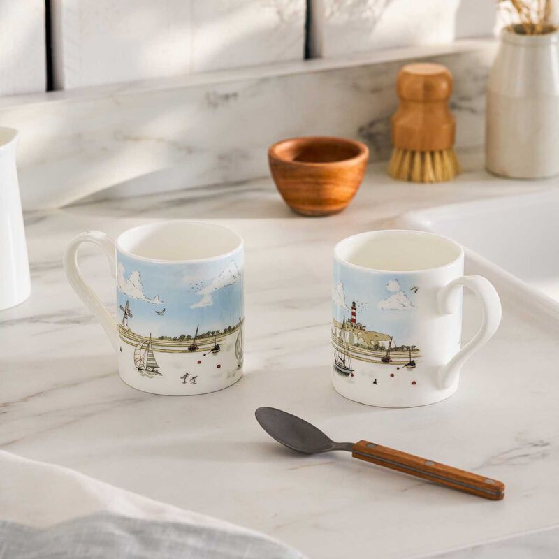 Sophie Allport Mug Standard Scene Coastal Boats image number 1