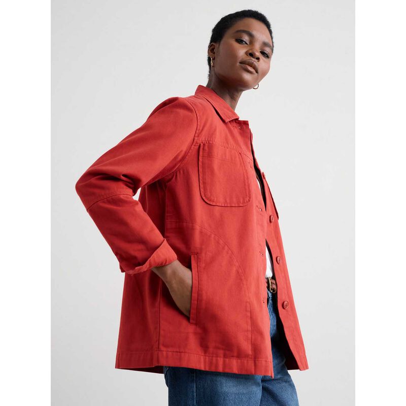 Seasalt Cornwall Long Field Jacket Dark Cinnamon image number 1