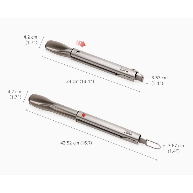 Joseph Joseph Grillout BBQ Tongs With Retractable Arms image number 2