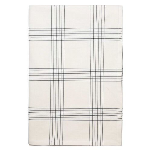 Broste Tablecloth Alice - Black/Natural 160*300