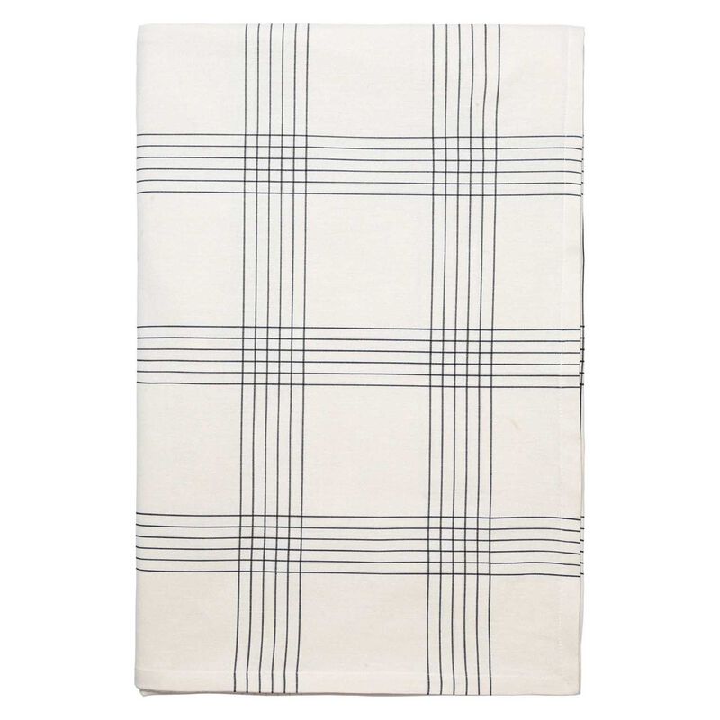 Broste Tablecloth Alice - Black/Natural 160*300 image number 0