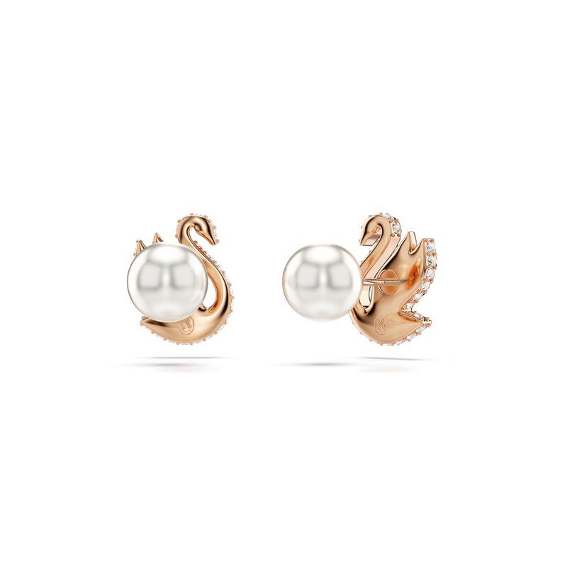 Swarovski Swan Stud Earrings image number 3