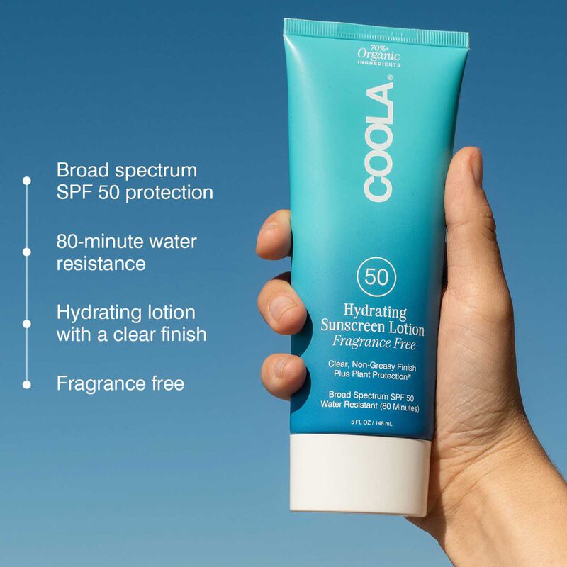 COOLA Hydrating Sunscreen Lotion SPF50 - Fragrance Free image number 1