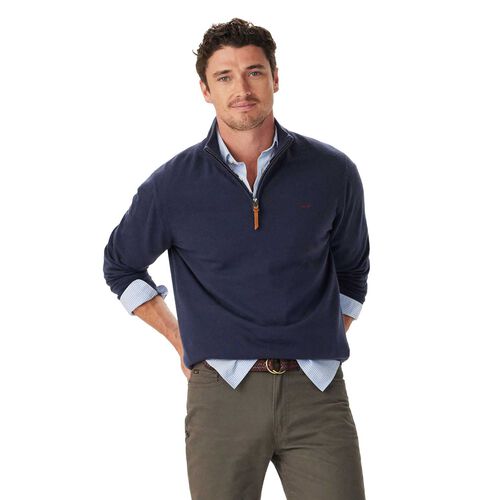 R.M. Williams Ernest Merino 1/4 Zip Knit