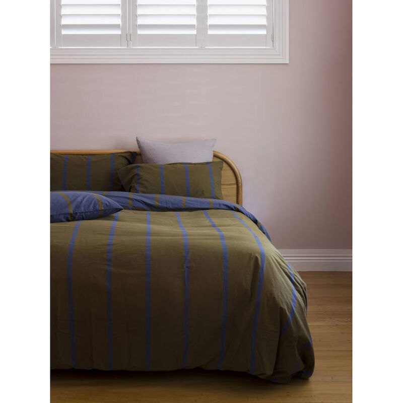 Citt&agrave; Duo Duvet Cover Ivy/Aegean Q 210x210cm image number 1