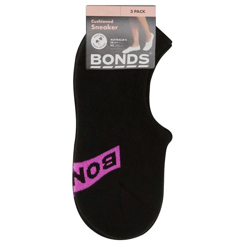 Bonds Logo Sneaker Socks - 3 Pack image number 5