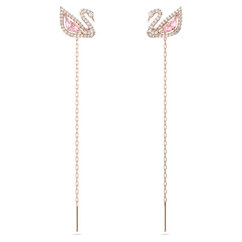 Swarovski Swan Drop Earrings image number 0