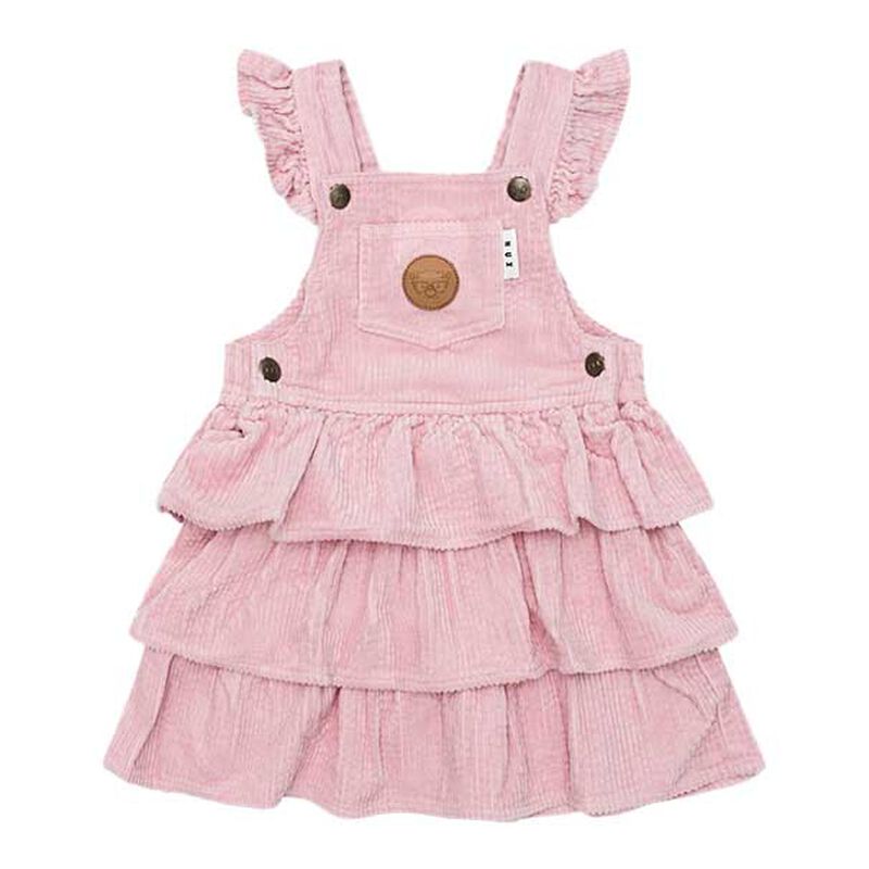 Huxbaby Blush Cord Tiered Overall Dress 3-5Y image number 0