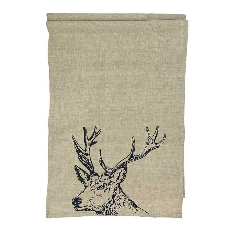 Selbrae House Linen Table Runner- Long Stag image number 0