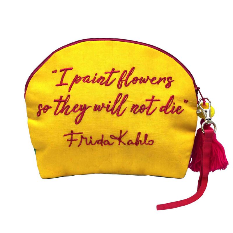 House Of Disaster Frida Kahlo  Embroidered Make Up Bag image number 2