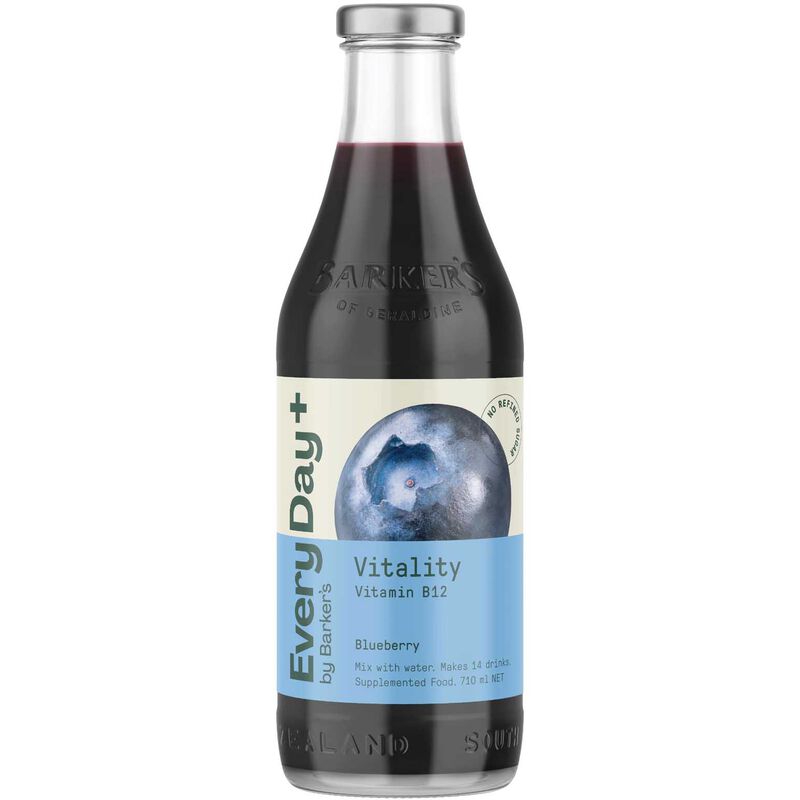 Barker's EveryDay+ Blueberry Vitality Syrup 710ml image number 0