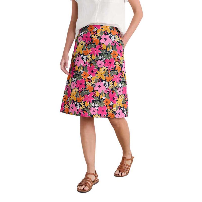 Seasalt Cornwall Paint Pot Skirt Citrus Floral Tulip image number 0