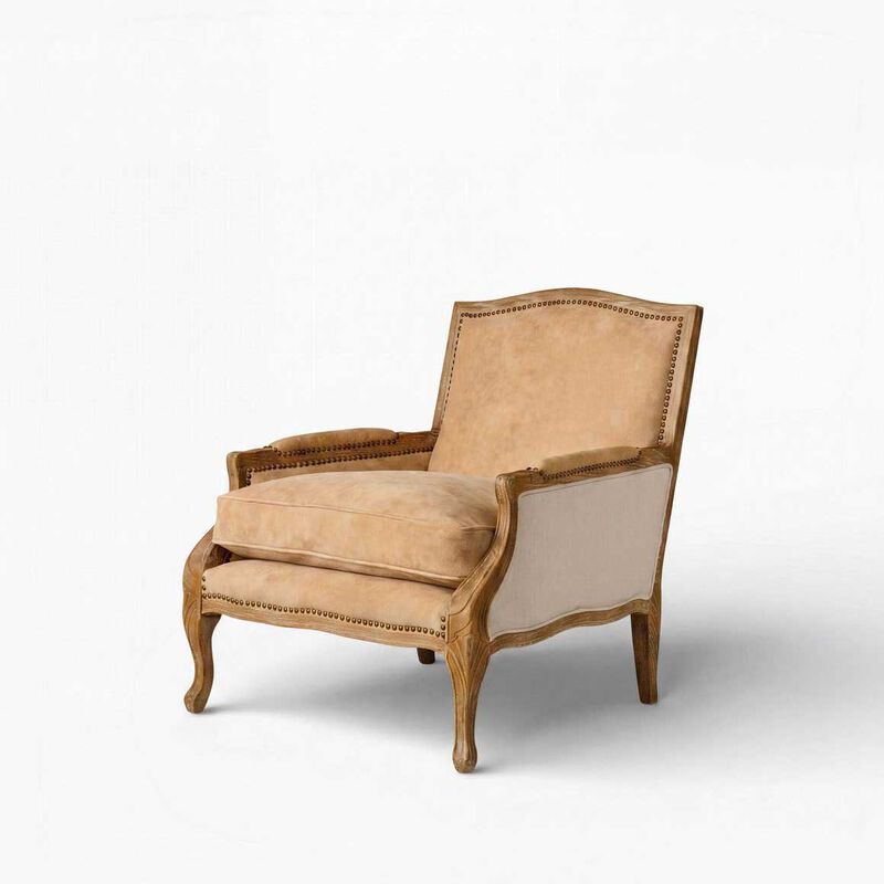 French Country Harvey Leather Armchair image number 3