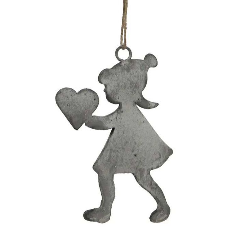 French Country Hanging Girl Ash Grey image number 0