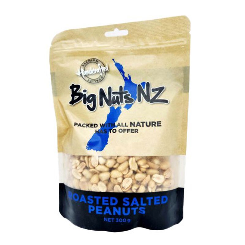 Big Nuts NZ Roasted Salted Peanuts 300g image number 0