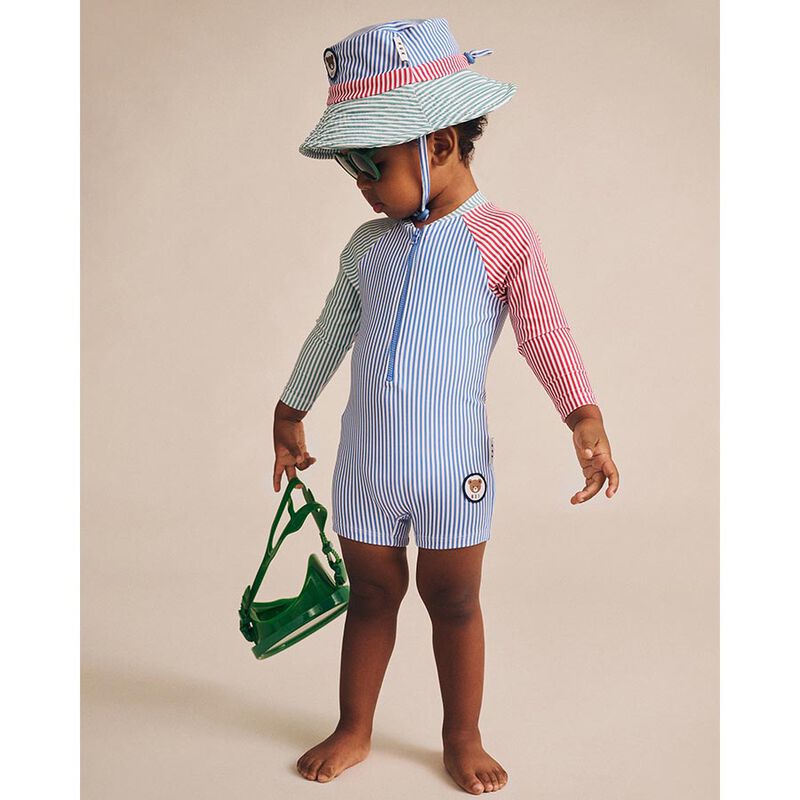 Huxbaby Spliced Stripe Swimsuit Shortie image number 3