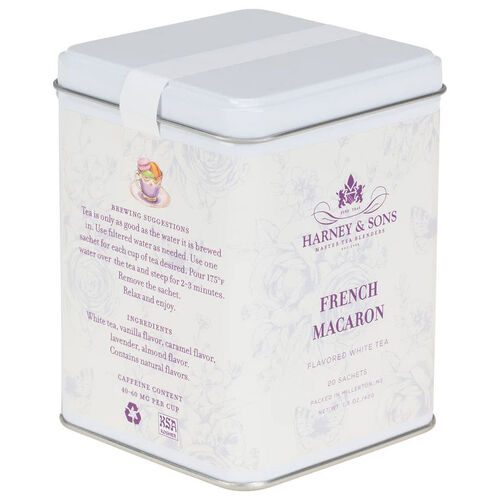 Harney & Sons French Macaron Flavoured White Tea Tin of 20 Sachets