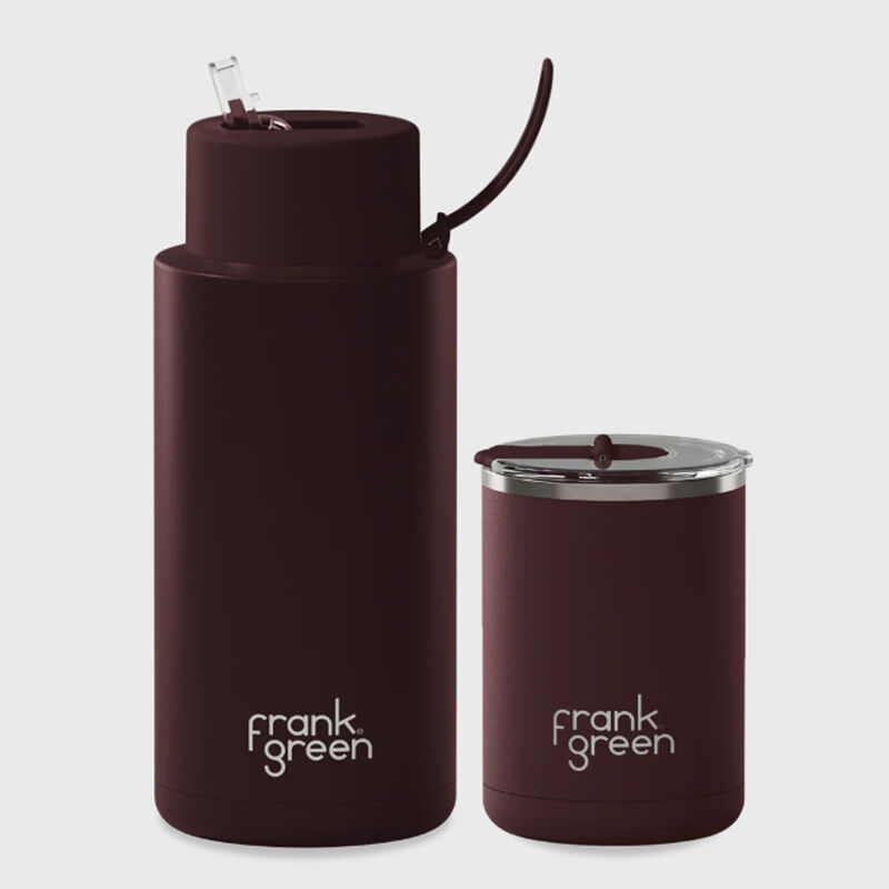 frank green Gift Set - 12oz/34oz Chocolate image number 1