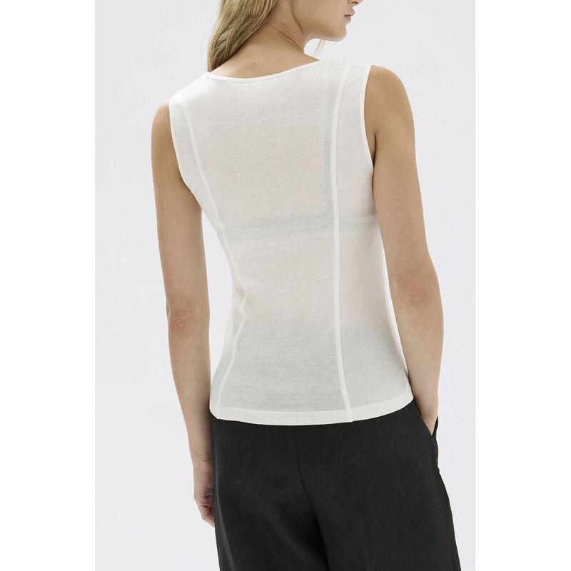 Assembly Label Penelope Jersey Tank White image number 1