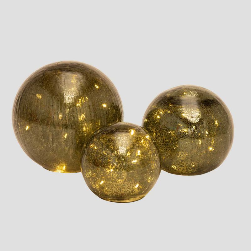 Stellar Haus Green 15cm Crackle Orb image number 2