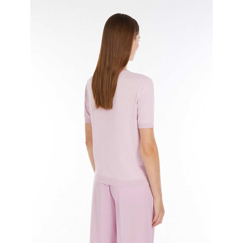 Weekend Max Mara Zibetto Silk Cotton Knit T-Shirt image number 1