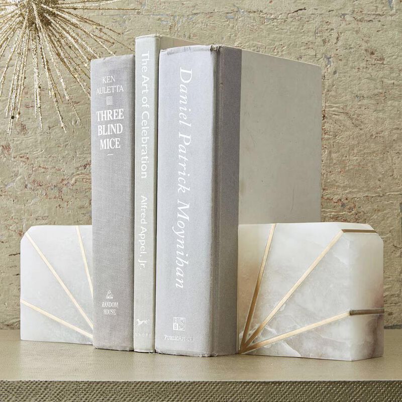 West Elm Marble Object Single Bookend image number 1