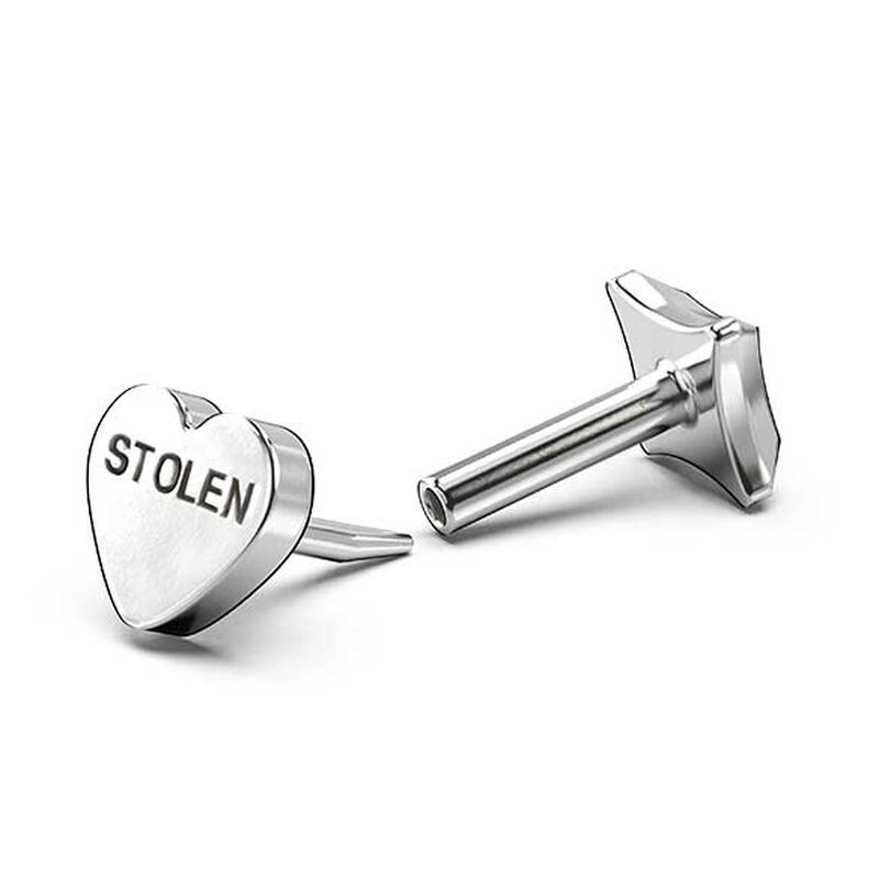Stolen Girlfriends Club Stolen Heart Flat Back Earring Single image number 2