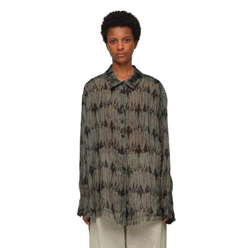 La Vaca Loca Fish Print Shirt image number 0