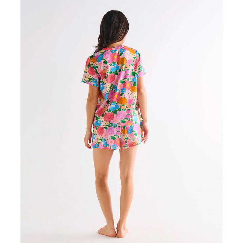Kip&Co Follow The Sun Adult Organic Cotton SS T-Shirt & Shorts Pyjama Set image number 1
