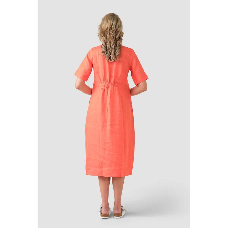B Essentials Linen Midi Dress image number 5