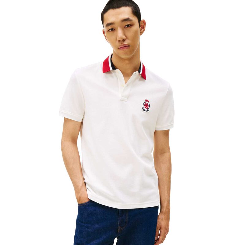 Tommy Hilfiger Regular Fit Herringbone Collar Pique Polo Shirt image number 0