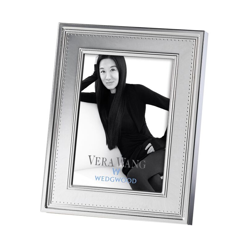 Vera Wang Grosgrain Silver Frame 5x7" image number 0