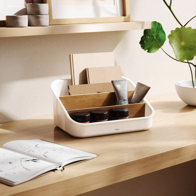Umbra Bellwood Packet Organiser White/Natural image number 1