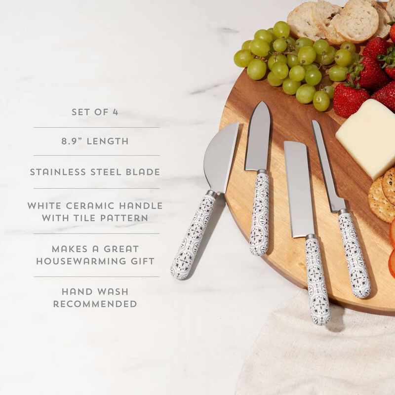 Tiles Cheese Knife Set By Twine&reg; image number 2