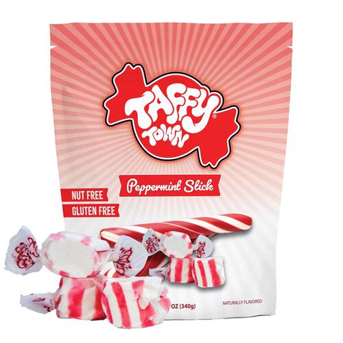 Taffy Town Peppermint Stick Taffy Pouch 340g